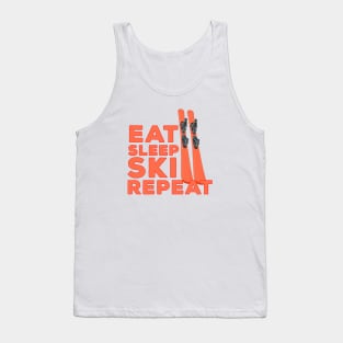 Eat Sleep Ski Repeat Tank Top